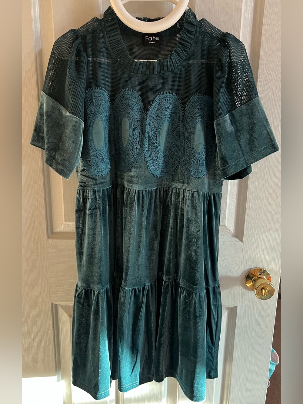 Böhme Banks Velvet Mini Dress